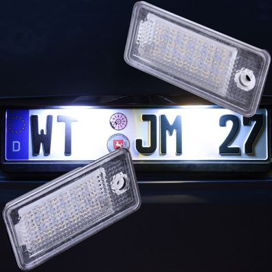 LED Kennzeichenbeleuchtung Audi A3 8P A4 B6 B7 A5 A6 4F Q7 SET [7301]