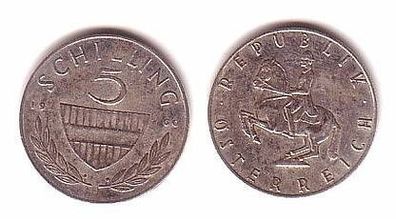 5 Schilling Silber Münze Österreich 1960