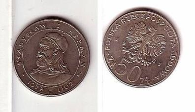 50 Zloty Nickel Münze 1981 Polnische Könige Ladislaus