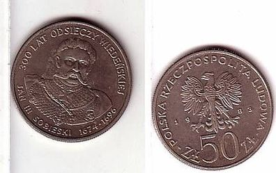 50 Zloty Nickel Münze 1983 Befreiung Wiens