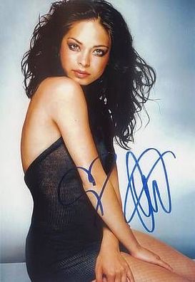 SEXY Original Autogramm Kristin KREUK auf HGF