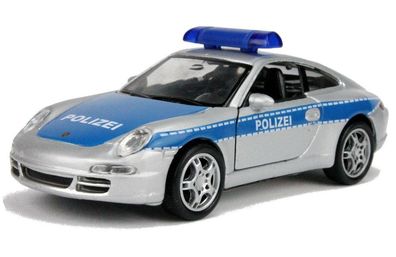 Polizei Porsche 911 (991) Carrera S Modellauto Welly Streifenwagen Modell Auto