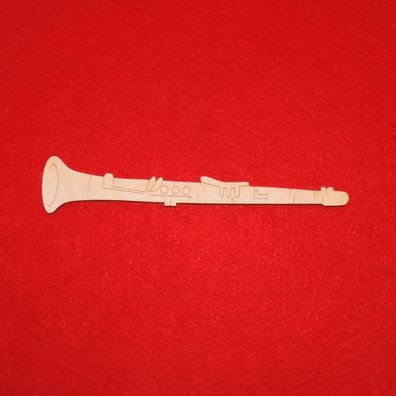 Klarinette aus Holz 15 cm Musikinstrument Geschenk Geldgeschenk Musiker