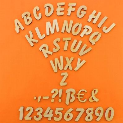 Holzbuchstaben Zahlen aus Holz 3cm Kinderzimmer Basteln Türschild