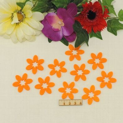 Blüte Streublume 3,5cm Orange 10 Stück Streuteil Basteln Geschenk Tischdeko