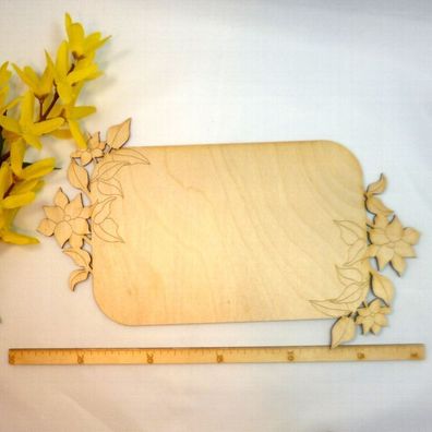 Hochzeitsplatte 28cm Blanco Unterplatte für Hochzeitsgeschenk Verpackung Holz