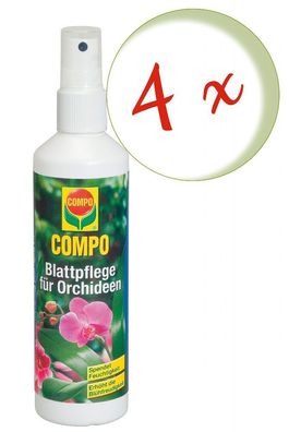 4 x COMPO Blattpflege für Orchideen, 250 ml