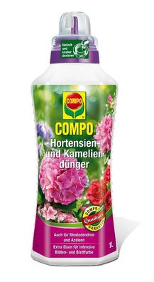 COMPO Hortensien- und Kameliendünger, 1 Liter