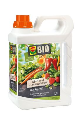 COMPO BIO Obst- und Gemüsedünger, 2,5 Liter