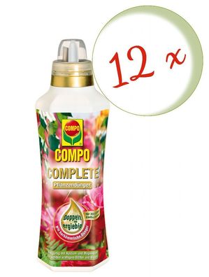 12 x COMPO Complete Pflanzendünger, 1 Liter