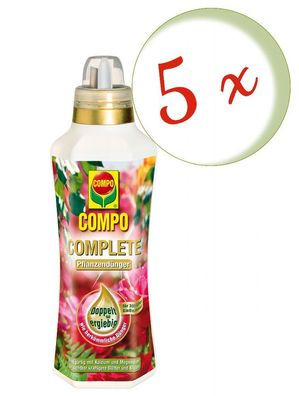 5 x COMPO Complete Pflanzendünger, 1 Liter