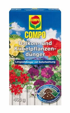 COMPO Balkon- und Kübelpflanzendünger, 400 g