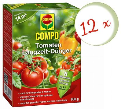 12 x COMPO Tomaten Langzeit-Dünger, 850 g