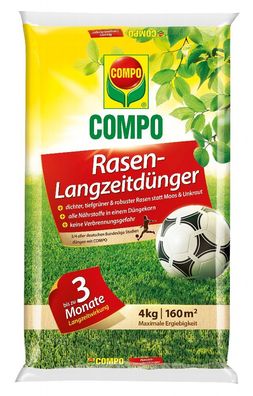 COMPO Rasen-Langzeitdünger, 4 kg