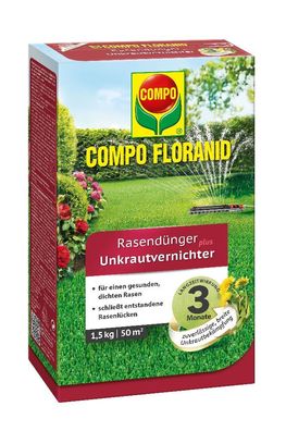 COMPO Floranid® Rasendünger plus Unkrautvernichter, 1,5 kg