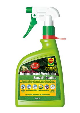 COMPO Rasenunkraut-Vernichter Banvel® Quattro AF, 1000 ml