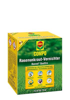 COMPO Rasenunkraut-Vernichter Banvel® Quattro, 75 ml