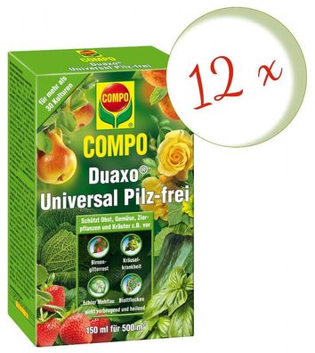 12 x COMPO Duaxo® Universal Pilz-frei, 150 ml