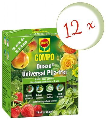 12 x COMPO Duaxo® Universal Pilz-frei, 75 ml