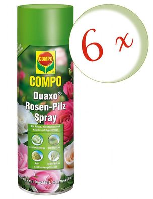 6 x COMPO Duaxo® Rosen Pilz-frei Spray, 400 ml
