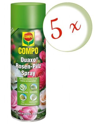 5 x COMPO Duaxo® Rosen Pilz-frei Spray, 400 ml