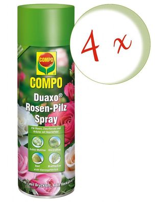 4 x COMPO Duaxo® Rosen Pilz-frei Spray, 400 ml