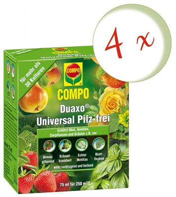 4 x COMPO Duaxo® Universal Pilz-frei, 75 ml