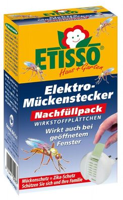 FRUNOL Delicia® Etisso® Elektro-Mückenstecker Nachfüllpackung, 20 Plättchen