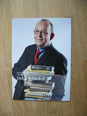 Literaturkritiker und Journalist Denis Scheck - handsigniertes Autogramm!!!