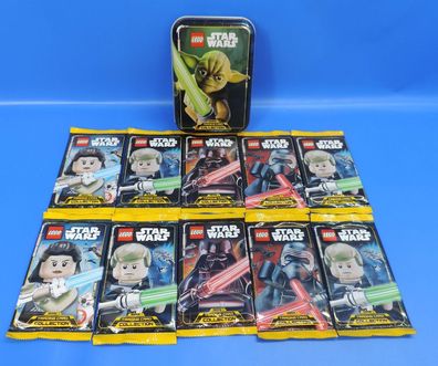 Lego® Star Wars Tin Box Yoda Sammelkarten Booster Box + 10 Pack Bosster