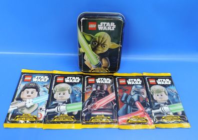Lego® Star Wars Tin Box Yoda Sammelkarten Booster Box + 5 Pack Bosster