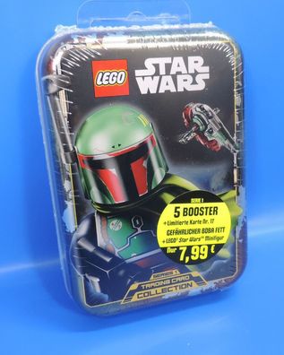 Lego® Star Wars Tin Box Boba Fett Limitierte Karte Nr.17 + Figur + 5 Booster