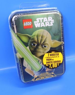 Lego® Star Wars Tin Box Yoda Limitierte Karte Nr.22 + 7 Pack Booster =35 Karten
