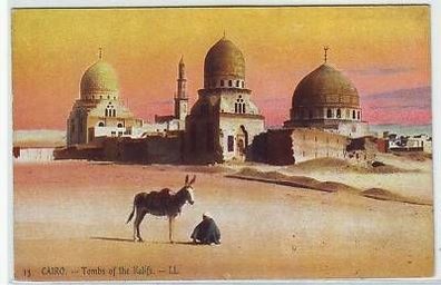 17131 Ak Cairo Kairo Ägypten Gräber der Kalifen um 1910