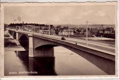 43540 Ak Koblenz Europabrücke über die Mosel um 1940
