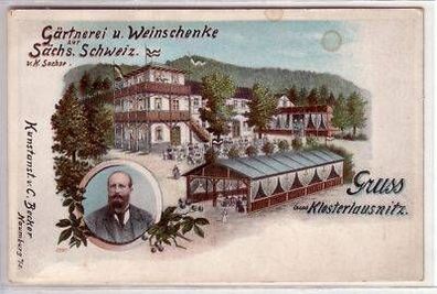 43935 Ak Lithographie Gruß aus Klosterlausnitz um 1910