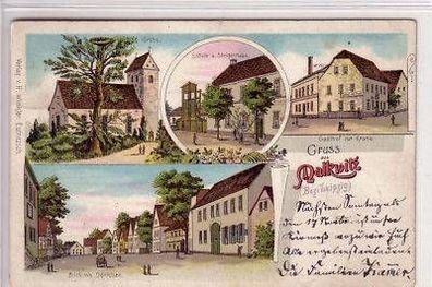 44108 Ak Lithographie Gruss aus Malkwitz 1901