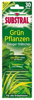 Substral® Grünpflanzen Dünger-Stäbchen, 30 Stück