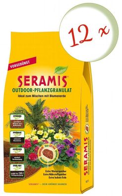 12 x Seramis® Pflanzgranulat Outdoor, 16,5 Liter