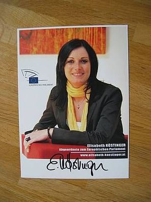 Österreich ÖVP Politikerin Elisabeth Köstinger - handsigniertes Autogramm!!!