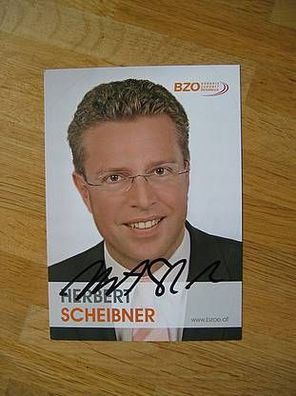 BZÖ Politiker Herbert Scheibner - handsign. Autogramm!