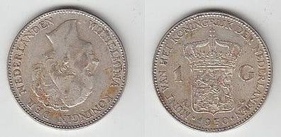 1 Gulden Silber Münze Niederlande 1930