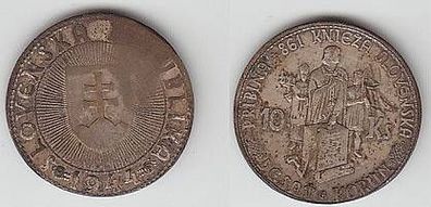 10 Kronen Silber Münze Slowakei 1944