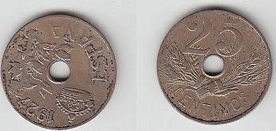 25 Centimos Nickel Münze Spanien 1927