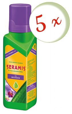 5 x Seramis® Vitalnahrung für Orchideen, 200 ml