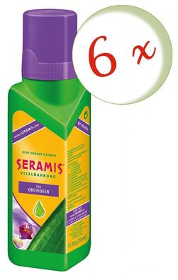 6 x Seramis® Vitalnahrung für Orchideen, 200 ml