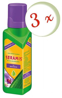 3 x Seramis® Vitalnahrung für Orchideen, 200 ml