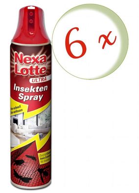 6 x NEXA LOTTE® Ultra Insektenspray, 400 ml