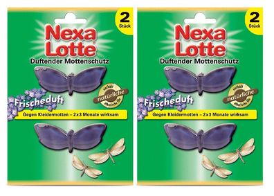 2 x NEXA LOTTE® Duftender Mottenschutz Frischeduft, 2 Stück
