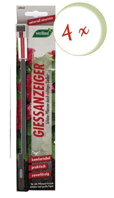 4 x Westland® Gießanzeiger für Blumenerde, 26 cm anthrazit